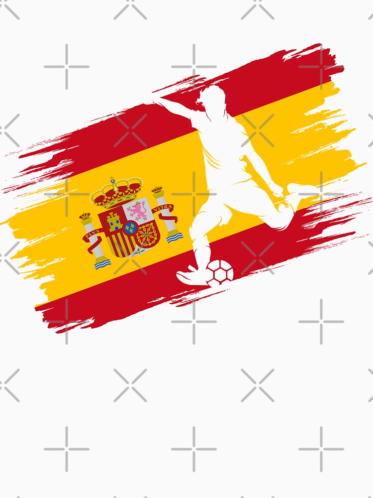 Spain Flag Football Soccer Fan Jersey by xtocky