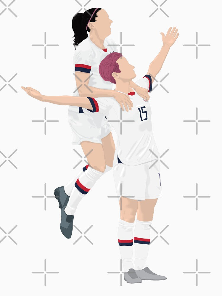 Female soccer players celebrating by nikolaj1301
