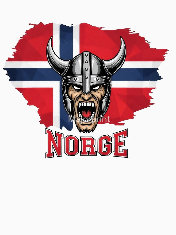 Norway Soccer Viking Berserker Tee by Majorprint