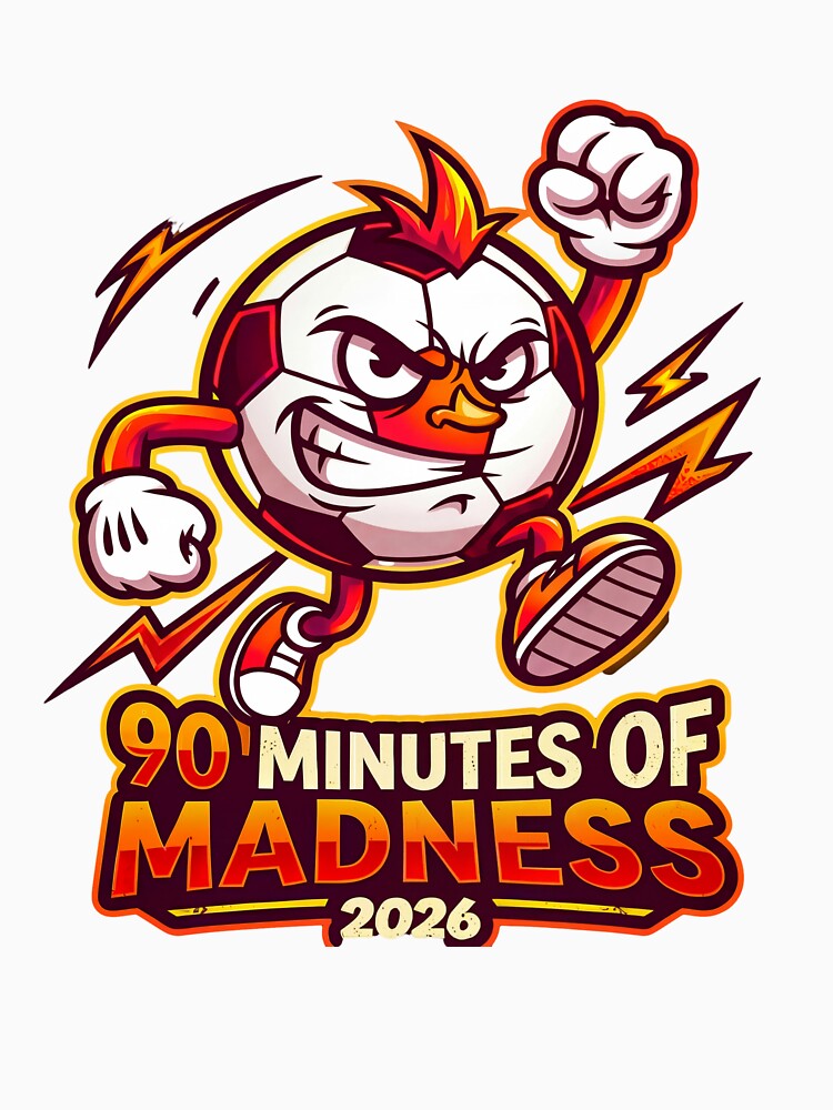 90 Minutes of Madness 2026 – Funny Football Fan T-Shirt, Soccer Hype Design, Match Day Energy Tee by Prime legend