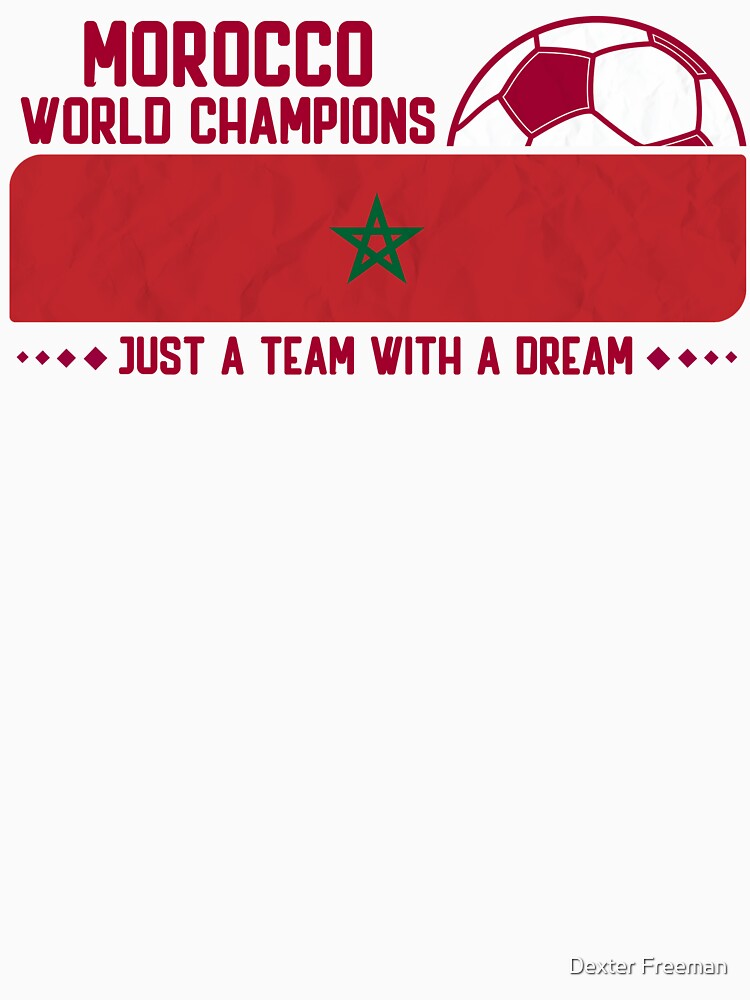 Morocco Soccer Team for Football Fans and Soccer Lovers by Dexter Freeman