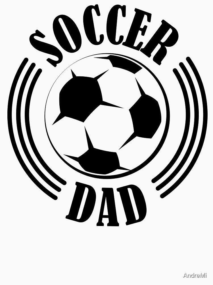 soccer dad father soccer ball graphic logo club by AndreMi