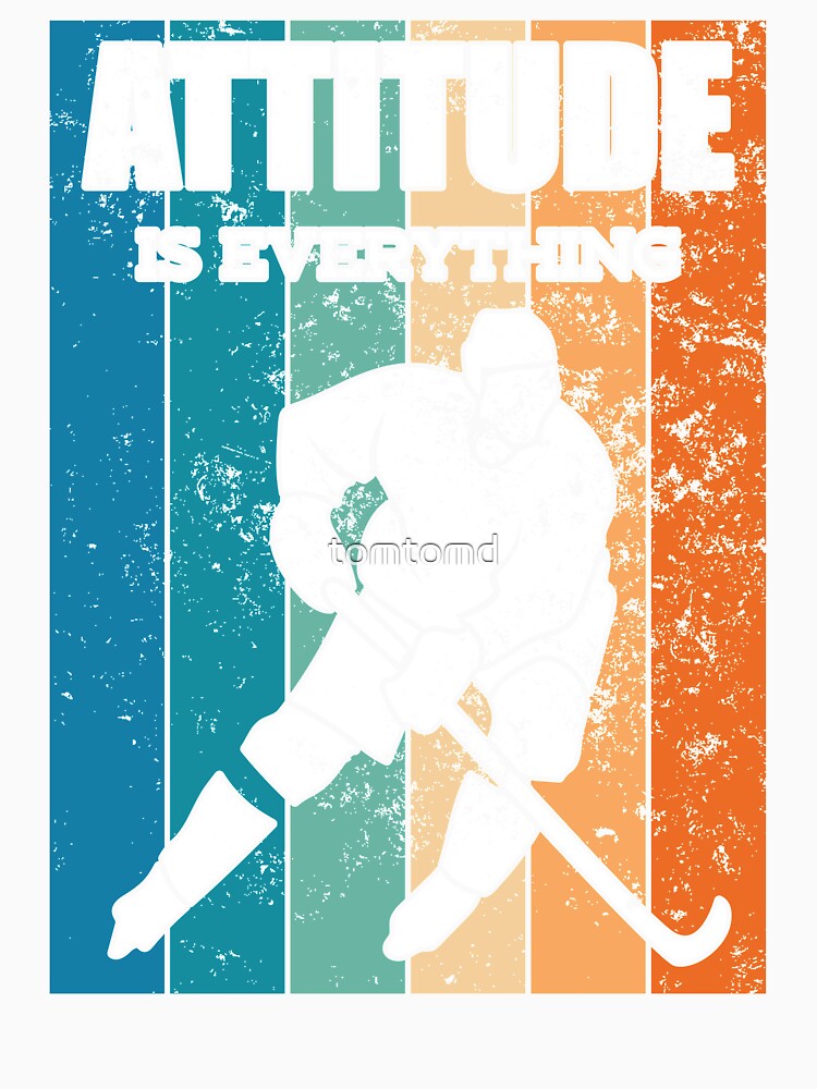 Funny Ice Hockey Player Attitude Is Everything Gift by tomtomd