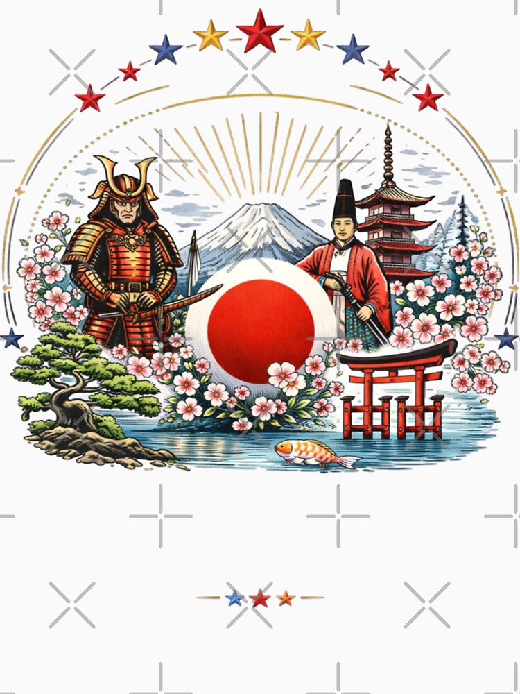Copy of Japan Soccer Fans Samurai Sakura Vintage Design | Japan Supporters Represent 2026 Shirt by Inner Flame Studio