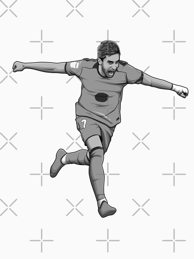 Ferran Torres Black and White Version by Aldduardo