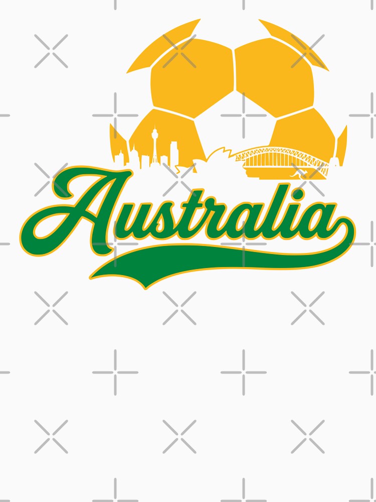Retro Australia Soccer Skyline Football Fan Graphic by Imaginationbeyond