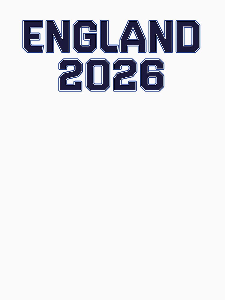 England 2026 World Cup (Navy with White & Blue Outline) by STUDIO-72