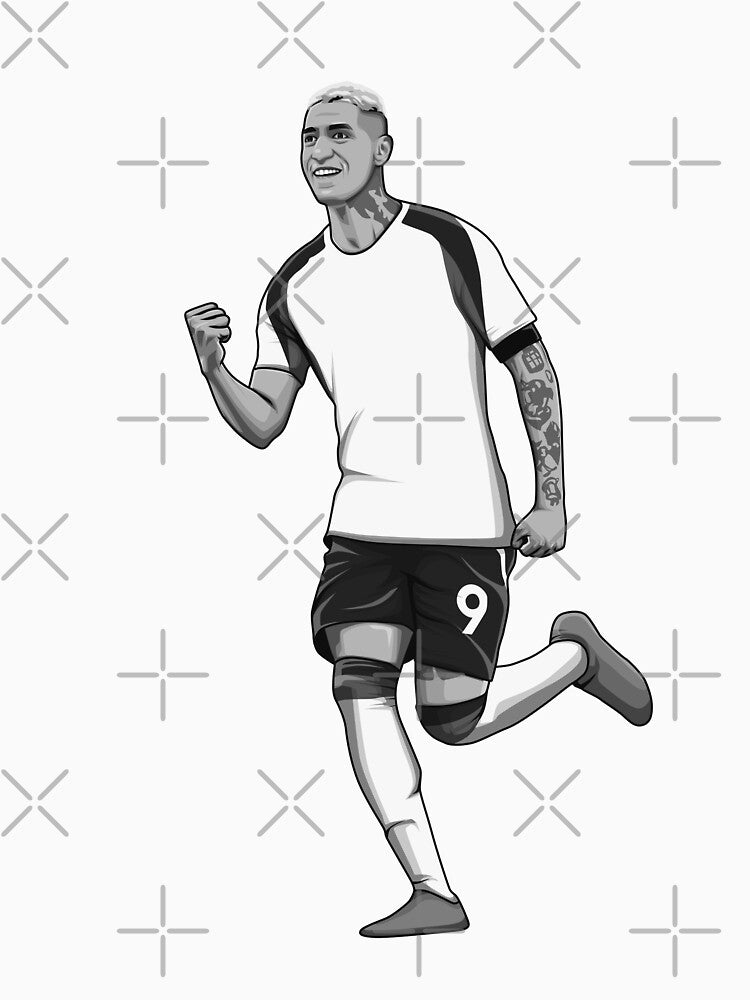 Richarlison Black and White Version by Aldduardo