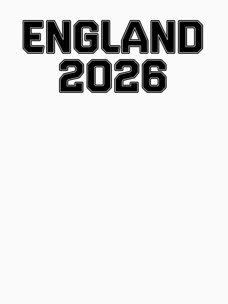 England 2026 World Cup (Black with Black Outline) by STUDIO-72