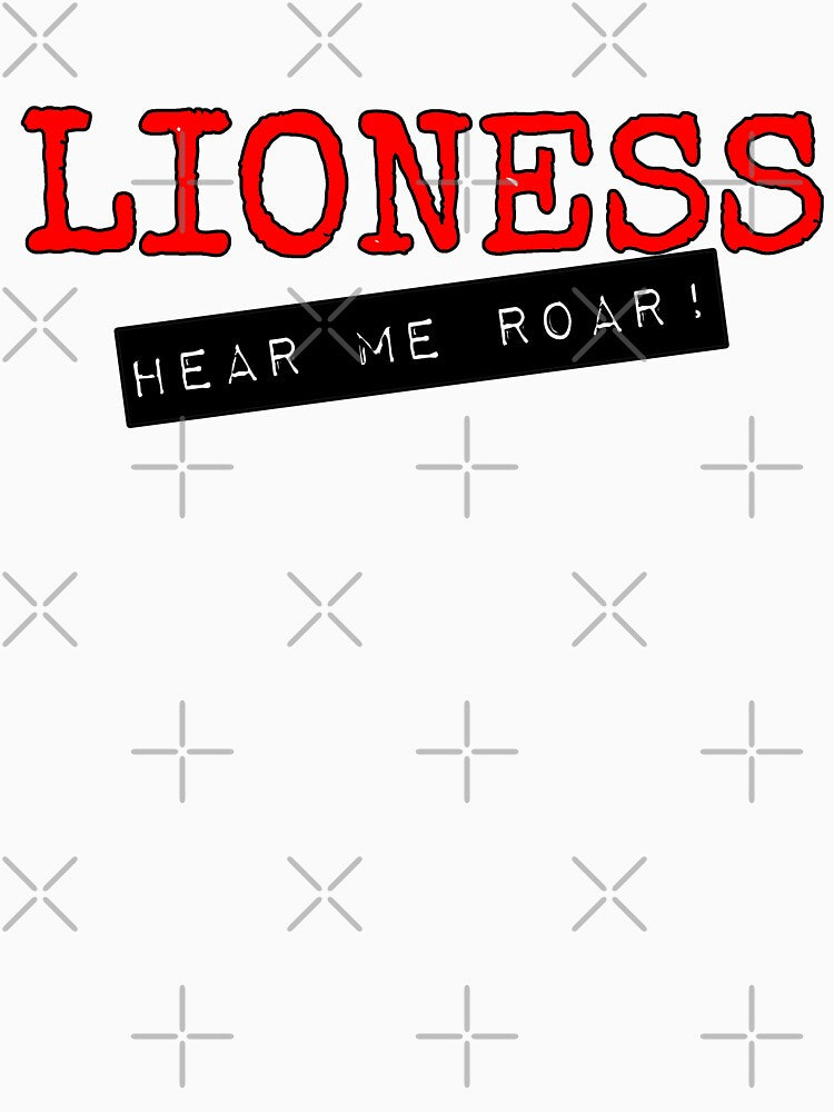 Lioness Hear Me Roar Cool Women's Football Design by TrulyEpoque
