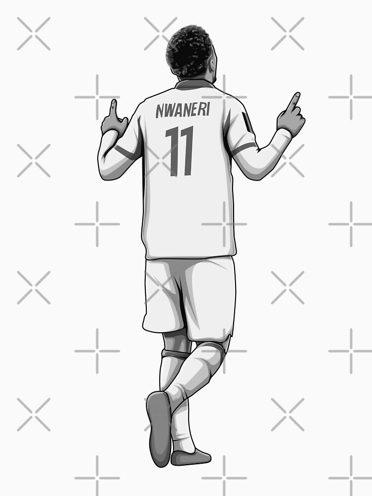 Ethan Nwaneri Black and White Version by Aldduardo