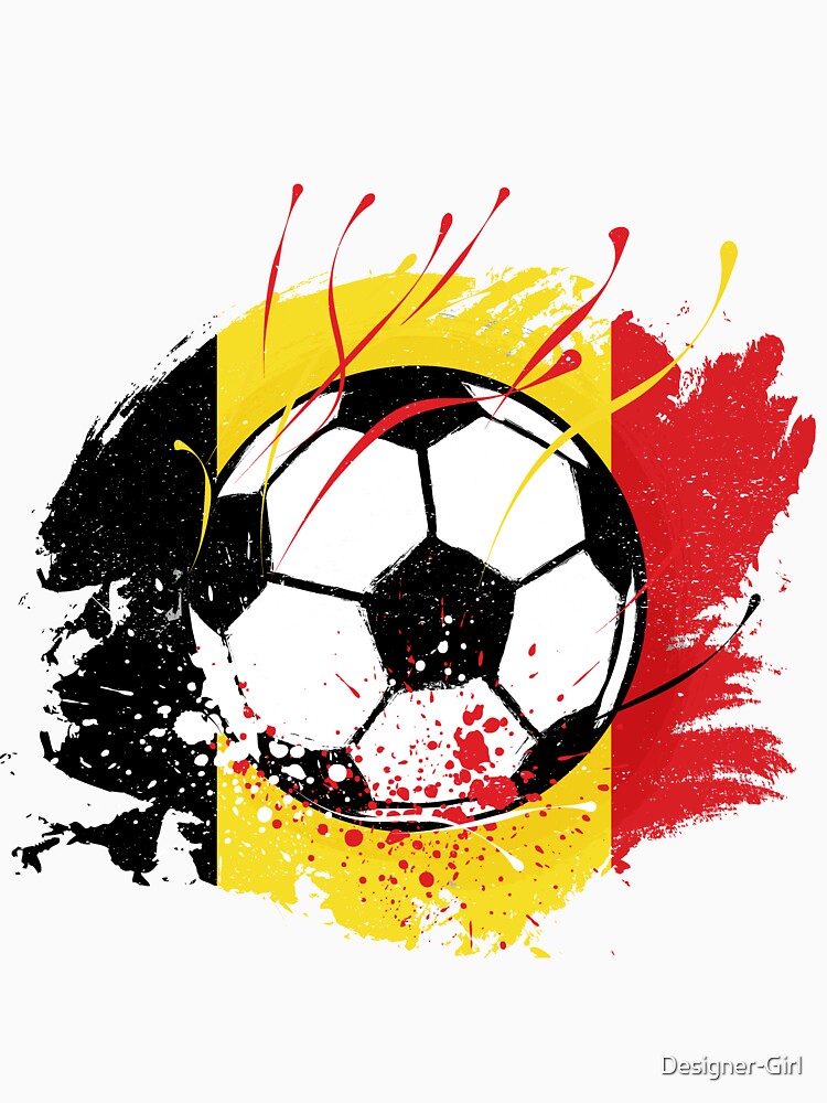 Belgium Football Belgium Flag Grunge Soccer fan by Designer-Girl