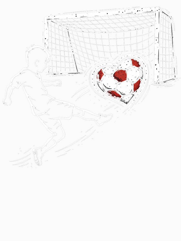 Soccer Player Love Goal Design - Play With Heart by Wicked.Teez