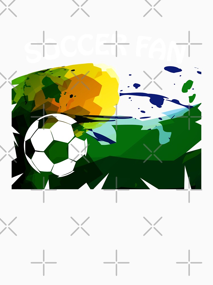 "Soccer Fan" with colorful vector art by Neonyx2020