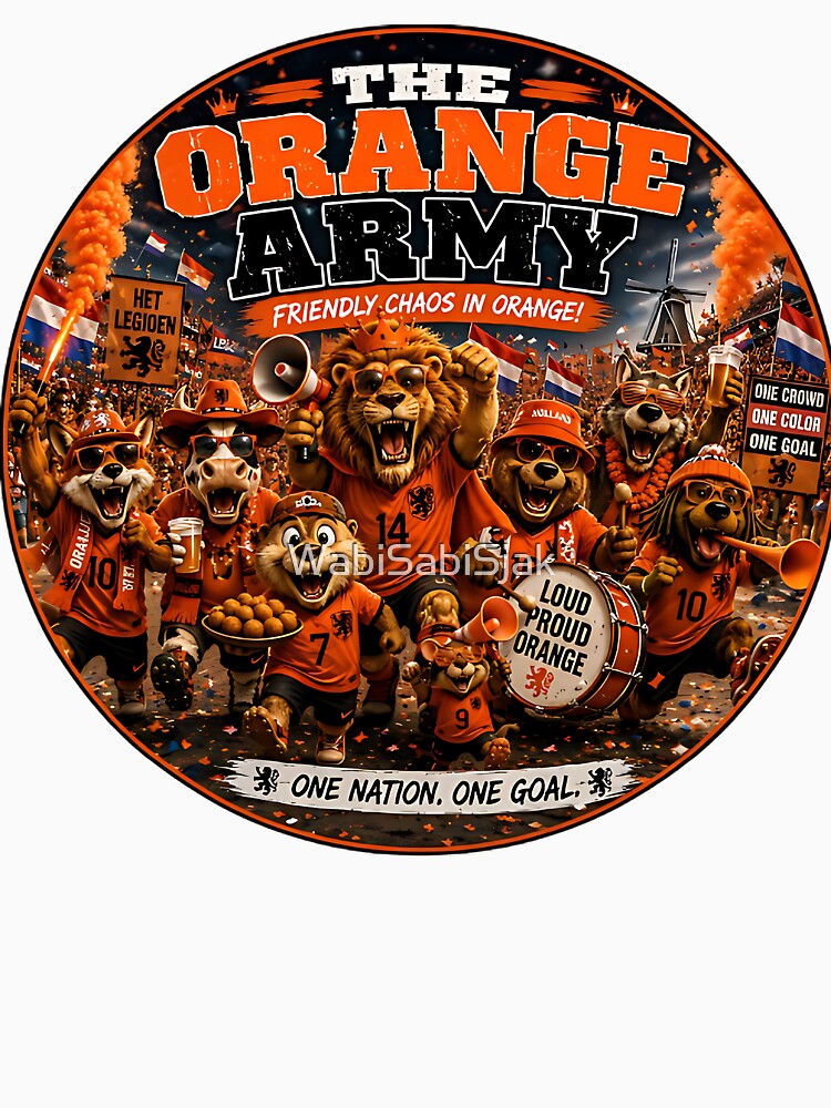 The Orange Army Friendly Chaos – Dutch Soccer Fans by WabiSabiSjak