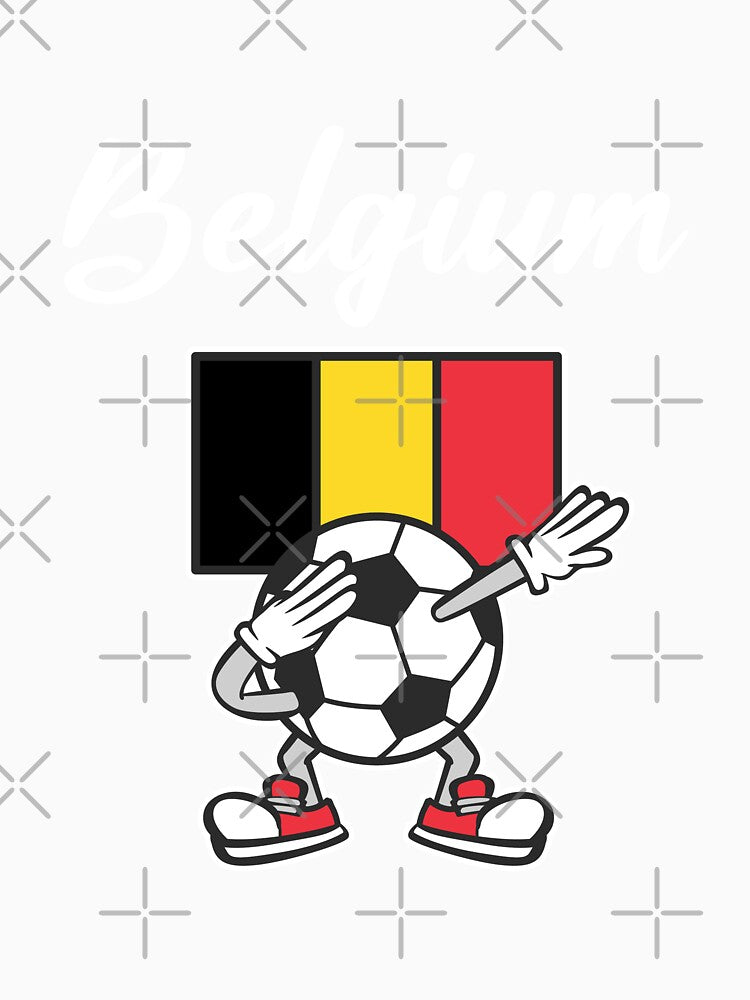 BELGIUM Dabbing Football Soccer Ball - BELGIUM by Darling DeDe