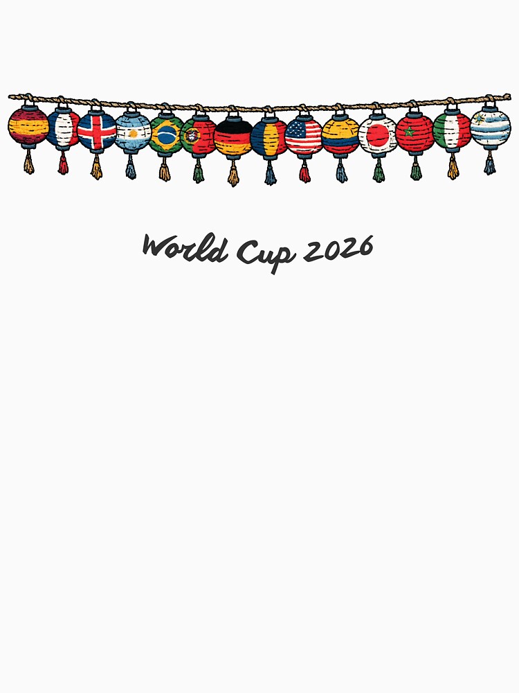 World Cup 2026 Japanese Lantern Festival – 16 Nations Paper Lantern Garland by Chaaa-han