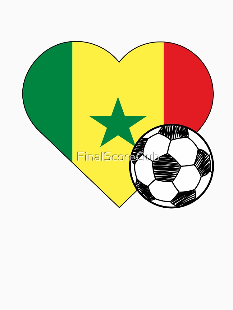 Senegal Soccer Heart Design by FinalScoreClub