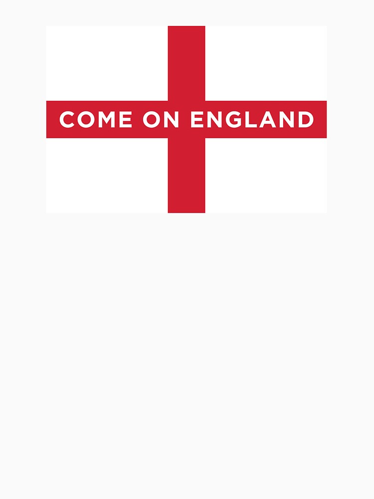 Come On England Flag (On Red) by STUDIO-72