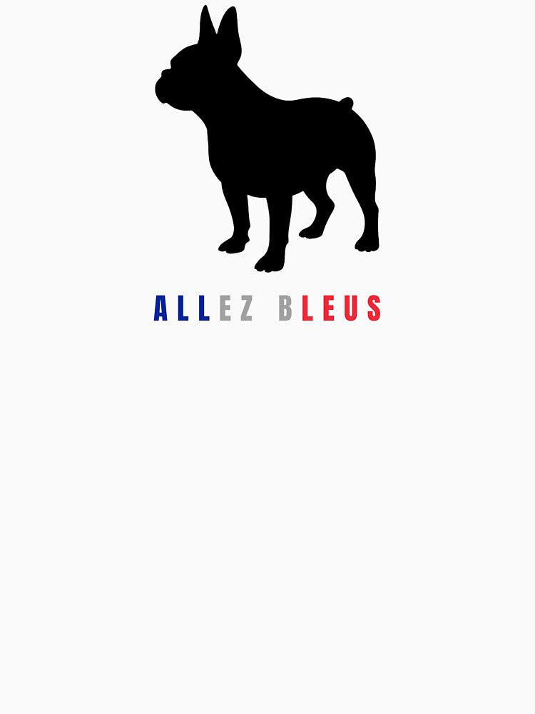 French Bulldog France Soccer Tournament Silhouette by TailPrints