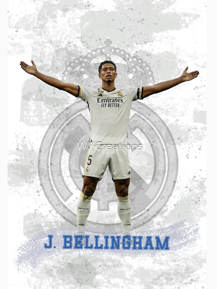 Jude Bellingham Real Madrid Iconic Celebration Design by WYCreations