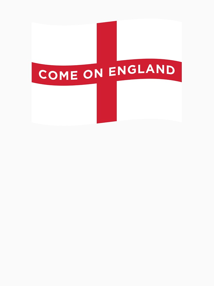 Come On England Wave Flag (On Blue) by STUDIO-72