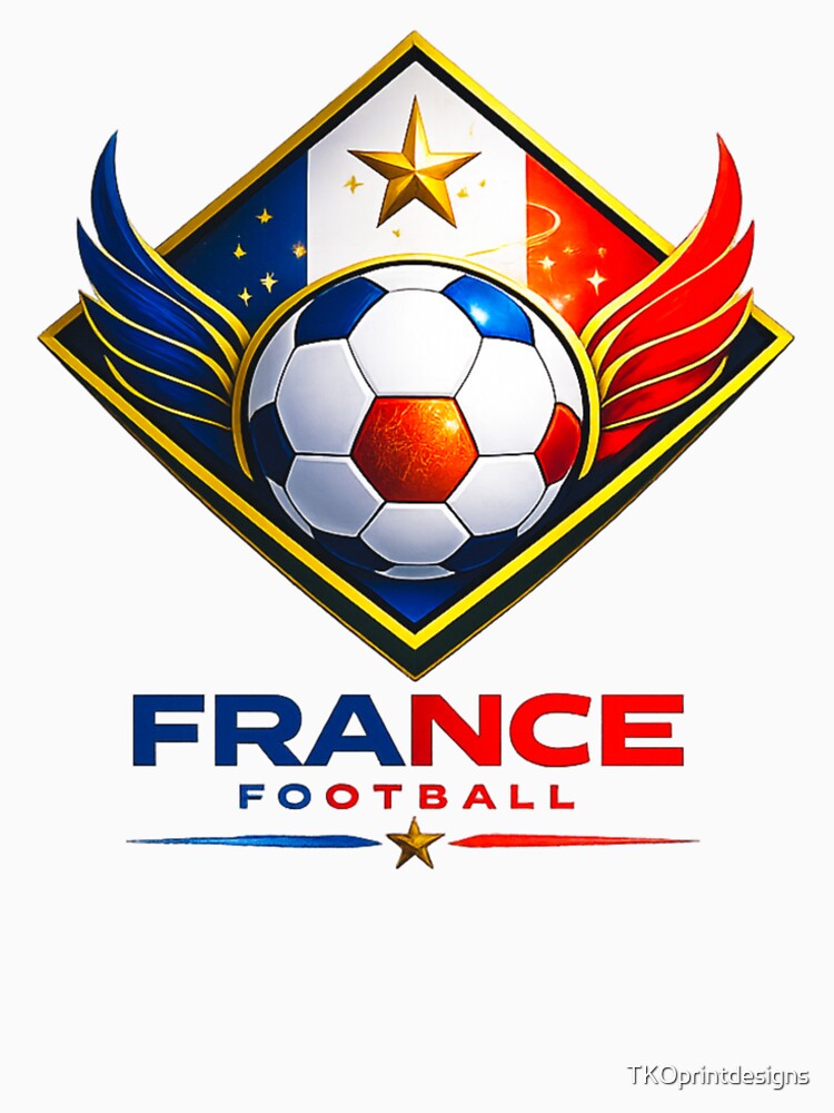 France Football Ultra Modern Minimal Soccer Design by TKOprintdesigns