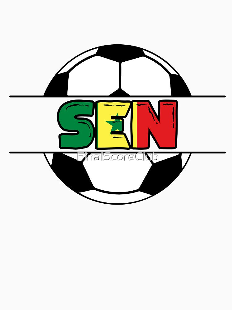 Senegal Soccer SEN Design by FinalScoreClub