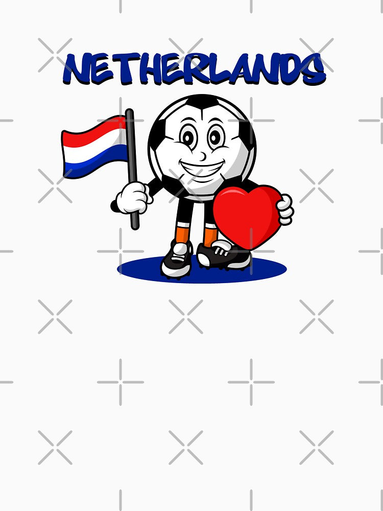 Cute Netherlands Football Lover Design by Salukeart