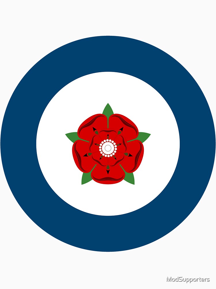 England Red Rose Retro Mod Roundel by ModSupporters