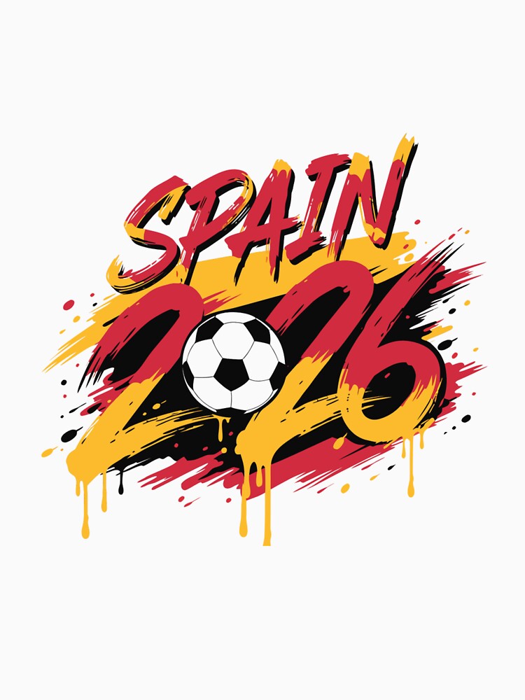 Spain 2026 Soccer Vintage Flag Brush Font by PACS0011