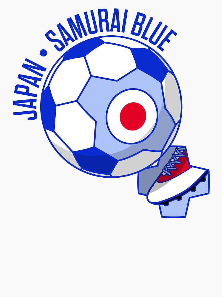 Samurai Blue - Japan - Japanese Flag Soccer / Football Fan by ClickForMore