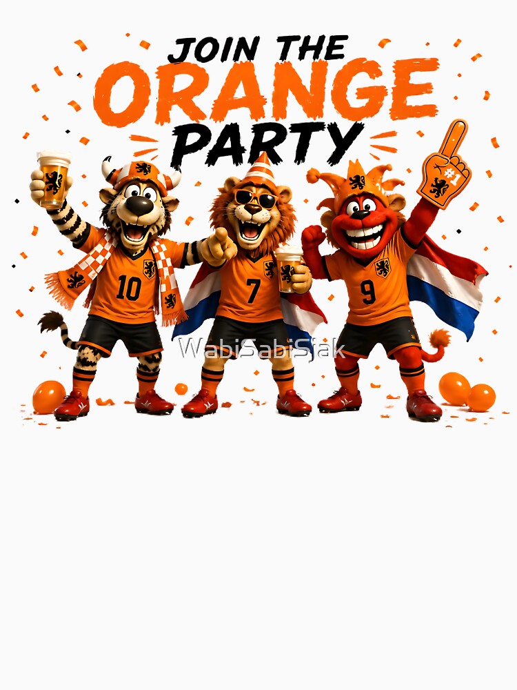 Join The Orange Party Netherlands Soccer Fans by WabiSabiSjak