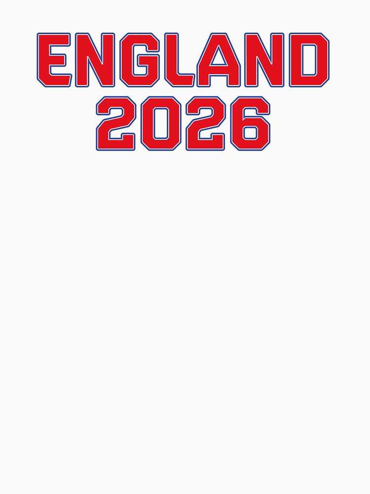 England 2026 World Cup (Red with White & Blue Outline) by STUDIO-72