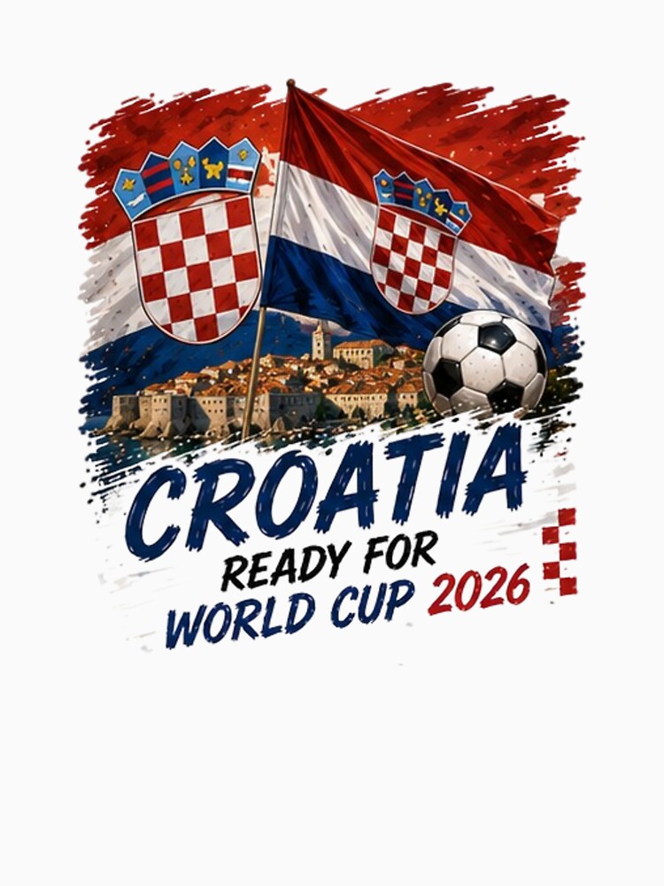 Croatia Football Fan World Cup 2026 Design by Pixanova