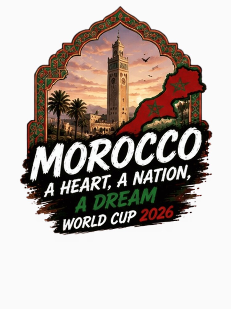 Morocco Road to World Cup 2026 Soccer Design by Pixanova