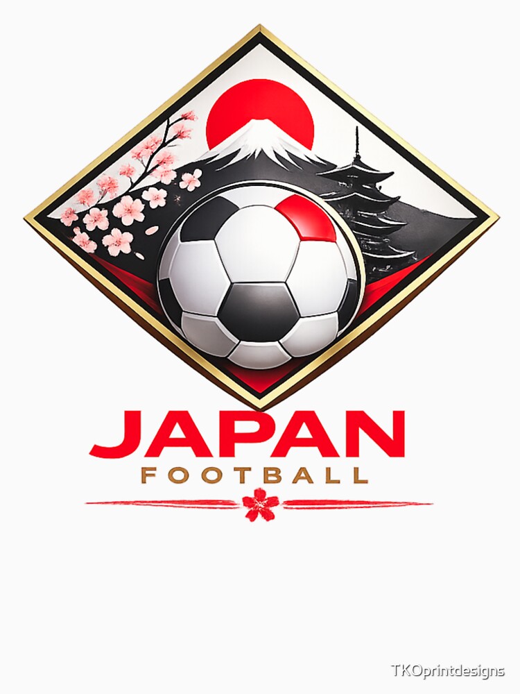 Japan Football Ultra Modern Minimal Soccer Design by TKOprintdesigns
