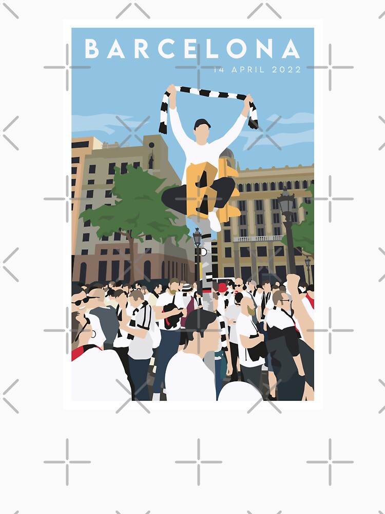 Eintracht Frankfurt Fan Invasion Of Barcelona Football Poster by casualsofficial