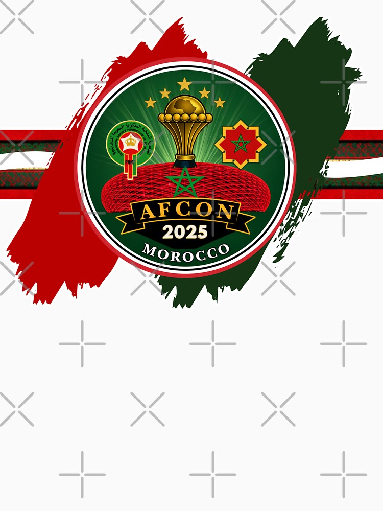 AFCON Sport 2025 Morocco • Prince Moulay Abdellah Stadium • Atlas Lions Football Emblem by InPrintedWord