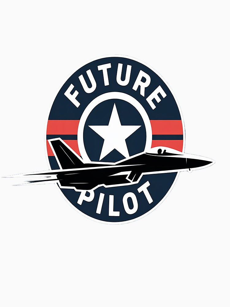 Future Pilot with Air Force F15 Jet and Roundel by NicolaMail