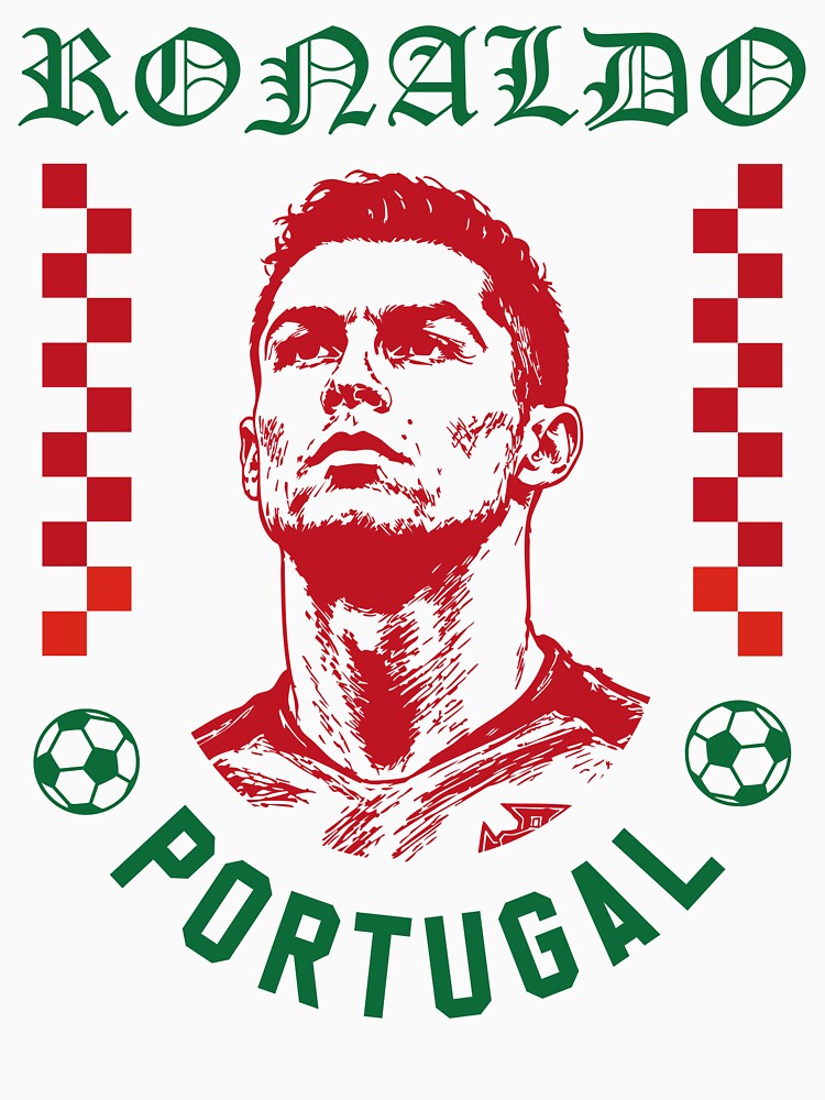 Cristiano Ronaldo Portugal Football Design World Cup Fan Art GOAT Soccer by Tattee