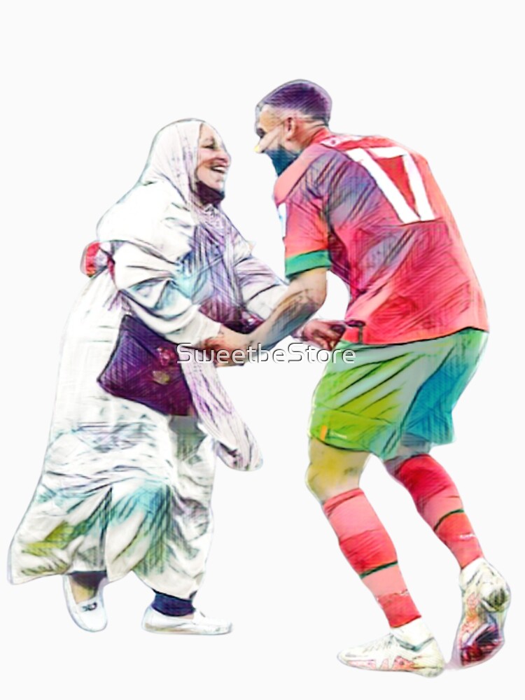 Boufal and his Mom dancing and celebrate their emotional journey by SweetbeStore