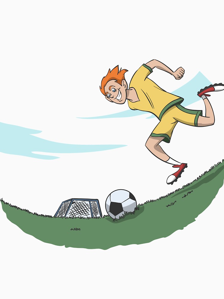 Soccer on green grass with goal by Monkey Ful