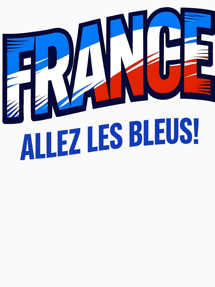 France Allez Les Bleus French Soccer Fan Supporter by jinajinawoodood