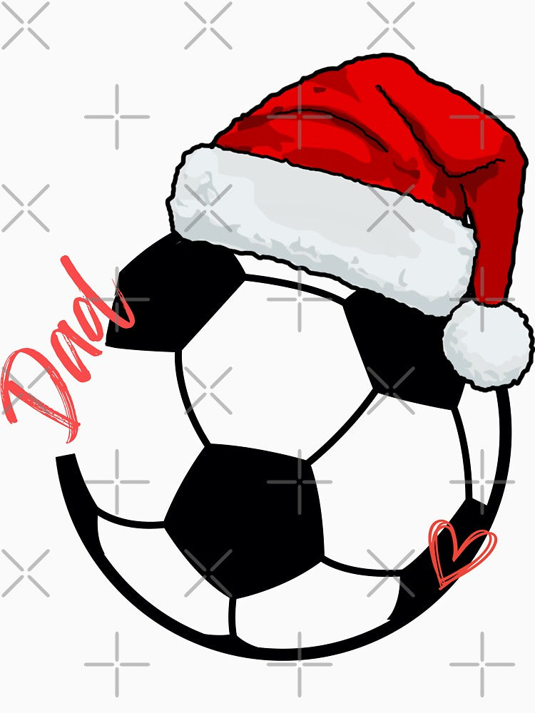 Santa Soccer Dad | Christmas Sports Father Gift by A-Szczesniak