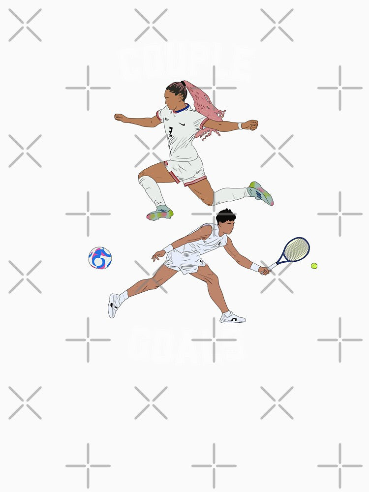 Trinity Rodman Ben Shelton Couple Goals Soccer Tennis Wimbledon Minimalist by Hevding