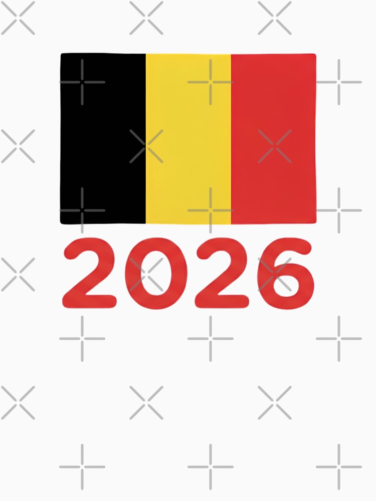 Belgium Flag 2026 Fan Shirts, Stickers, Tapestry, Mugs | Belgium Football Supporter Design by 21 Tulips