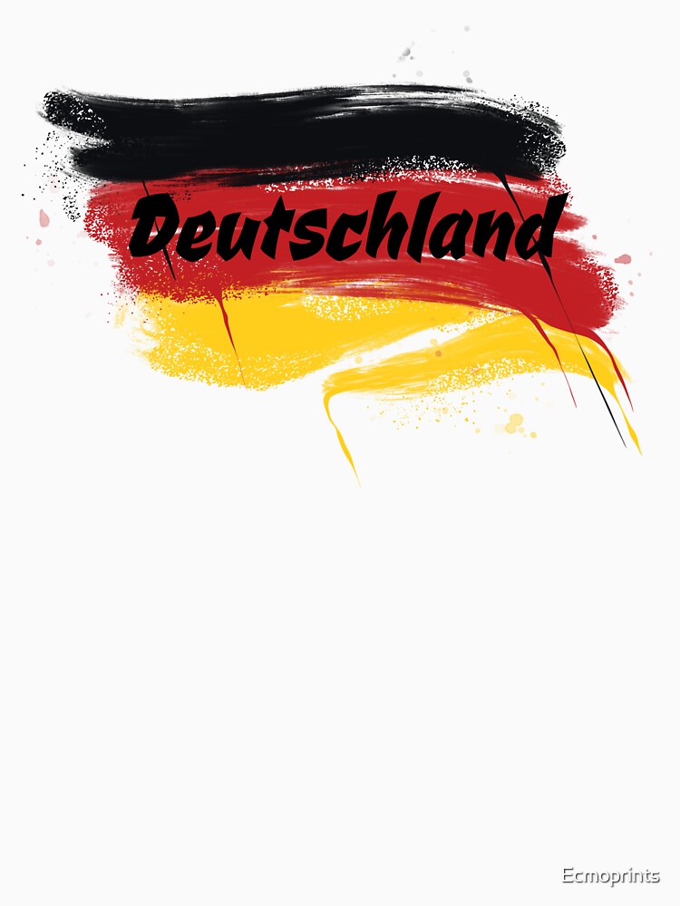 Germany national flag and lettering by Ecmoprints