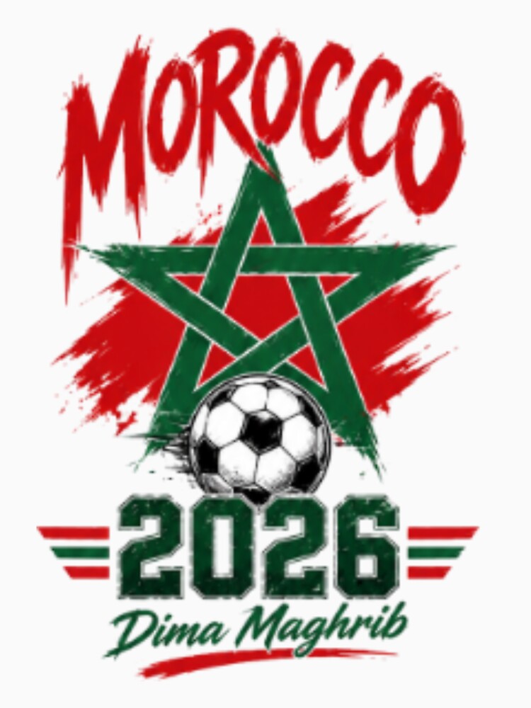 Morocco 2026 Dima Maghrib Vintage Football Fan T-Shirt | Moroccan Pride USA Canada Mexico by happyshirt27