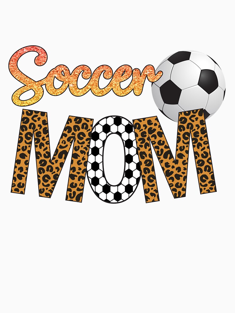Soccer Mom, Leopard Heart, Soccer Mom Iron, Soccer ball, Gifts for Mom Happy Mother's Day by RaspberryEM